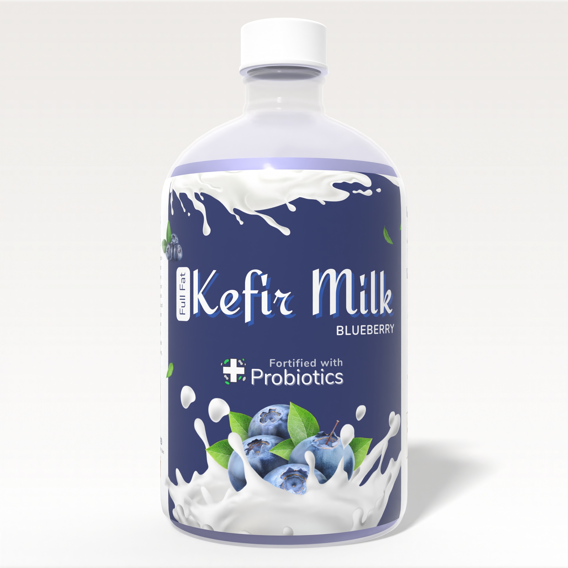 Kefir Milk - Blueberry-Bottle