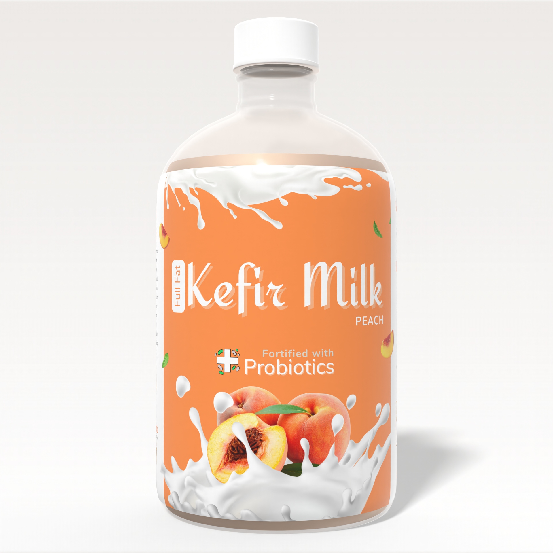 Kefir Milk - Peach-Bottle